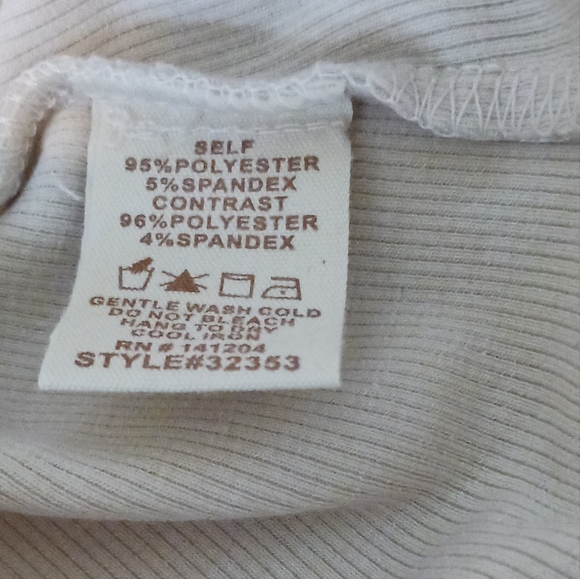 Hem & Thread Colorblock Sweater Taupe/Cream NWT  S - Picture 10 of 11